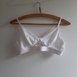 Organic Basics White Triangle Bra